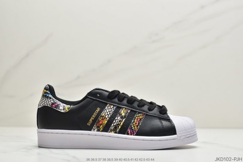 运动板鞋, 贝壳头, 板鞋, Superstar, Originals Superstar, Originals, Black, Adidas - 阿迪达斯adidas三叶草 Originals Superstar"White/Black/Gold"贝壳头经典百搭休闲运动板鞋