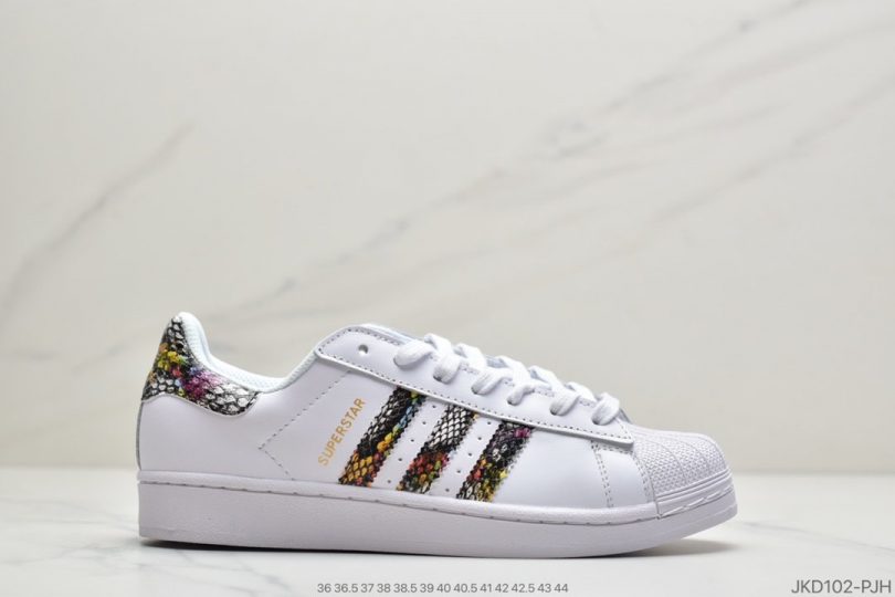 运动板鞋, 贝壳头, 板鞋, Superstar, Originals Superstar, Originals, Black, Adidas - 阿迪达斯adidas三叶草 Originals Superstar"White/Black/Gold"贝壳头经典百搭休闲运动板鞋