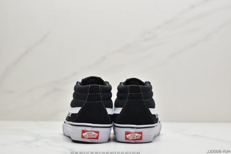 运动鞋, 板鞋, Vans - Vans范斯 经典系列 SK8-Mid板鞋运动鞋 永不过时的黑白经典白搭款