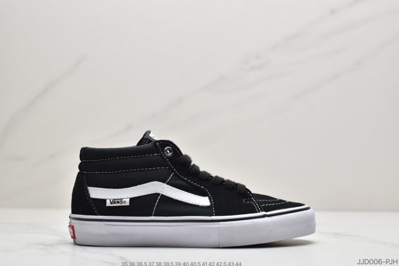 运动鞋, 板鞋, Vans - Vans范斯 经典系列 SK8-Mid板鞋运动鞋 永不过时的黑白经典白搭款