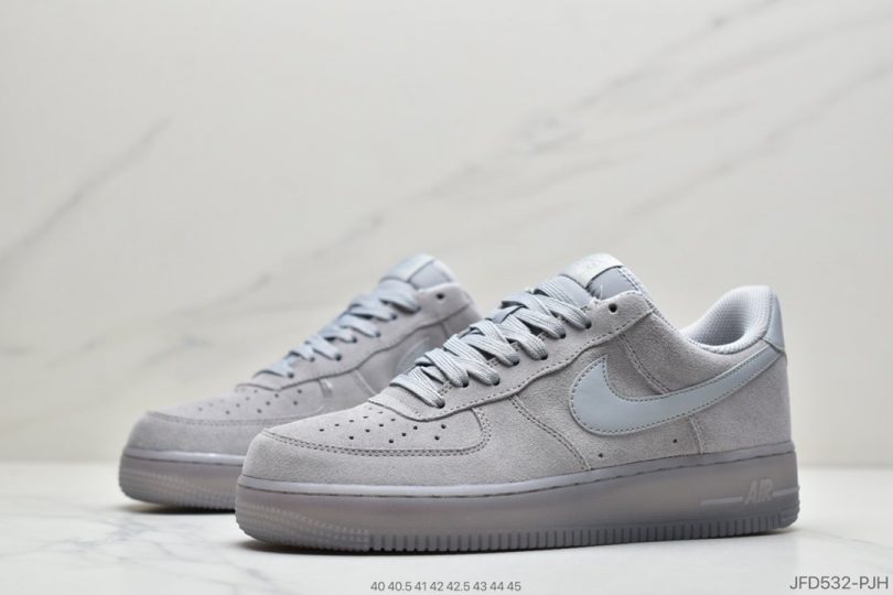 运动板鞋, 空军一号, 板鞋, Nike Air Force 1 Low, Nike Air Force 1, Nike Air, NIKE, Air Force 1 - 耐克Nike AIR Force 1 low 翻毛皮 狼灰 耐克空军一号低帮百搭休闲运动板鞋