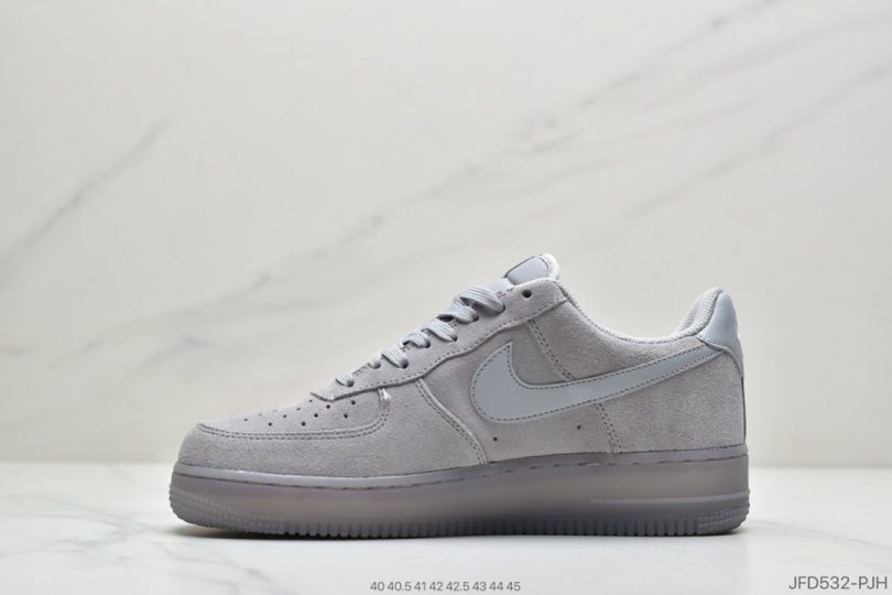 运动板鞋, 空军一号, 板鞋, Nike Air Force 1 Low, Nike Air Force 1, Nike Air, NIKE, Air Force 1 - 耐克Nike AIR Force 1 low 翻毛皮 狼灰 耐克空军一号低帮百搭休闲运动板鞋