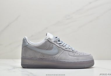 耐克Nike AIR Force 1 low 翻毛皮 狼灰 耐克空军一号低帮百搭休闲运动板鞋