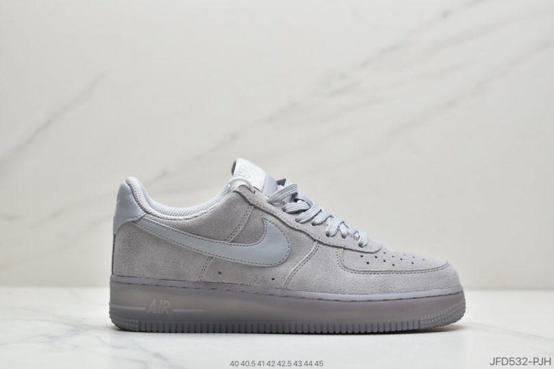 运动板鞋, 空军一号, 板鞋, Nike Air Force 1 Low, Nike Air Force 1, Nike Air, NIKE, Air Force 1 - 耐克Nike AIR Force 1 low 翻毛皮 狼灰 耐克空军一号低帮百搭休闲运动板鞋