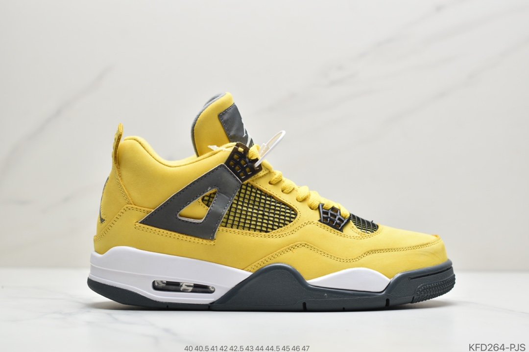 AJ4 电母 Air Jordan 4 “Lightning” 官方 2018 年底回归 独家率先出货 柠檬黄电母篮球鞋