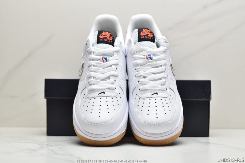 运动板鞋, 空军一号, 板鞋, Nike Air Force 1 Low, Nike Air Force 1, Nike Air, NIKE, Air Force 1 - 内置全掌air sole气垫# 耐克 Nike Air Force 1 Low “NBA” Pack 黑白生胶 空军一号低帮百搭休闲运动板鞋