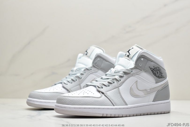 迪奥联名, 联名, White Camo, Swoosh, Jordan, Air Jordan 1 Low, Air Jordan 1, Air Jordan - 浅灰色 Air Jordan 1 Low “White Camo”迷雾中帮篮球鞋