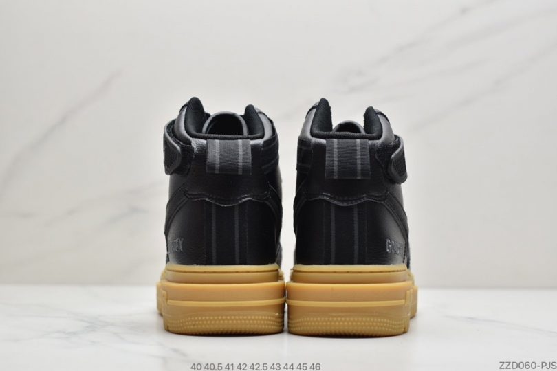 运动板鞋, 空军一号, 板鞋, Swoosh, Nike Air Force 1, Nike Air, GORE-TEX, Air Force 1 - 耐克Nike Air Force 1 High "GORE-TEX" Boot “Wheat” 黑/小麦黄 机能作战靴 空军一号经典百搭休闲运动板鞋
