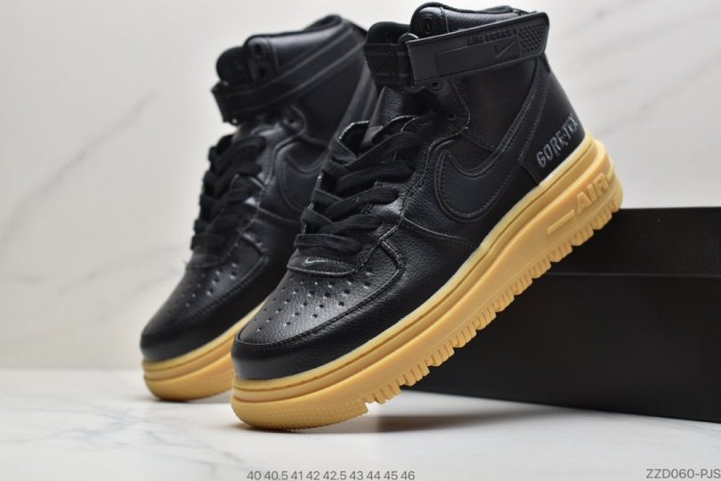 运动板鞋, 空军一号, 板鞋, Swoosh, Nike Air Force 1, Nike Air, GORE-TEX, Air Force 1 - 耐克Nike Air Force 1 High "GORE-TEX" Boot “Wheat” 黑/小麦黄 机能作战靴 空军一号经典百搭休闲运动板鞋