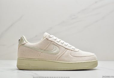 Stussy斯图西 x Nike Air Force 1 ’07 Low”Black Cool”空军低帮经典百搭休闲运动板鞋