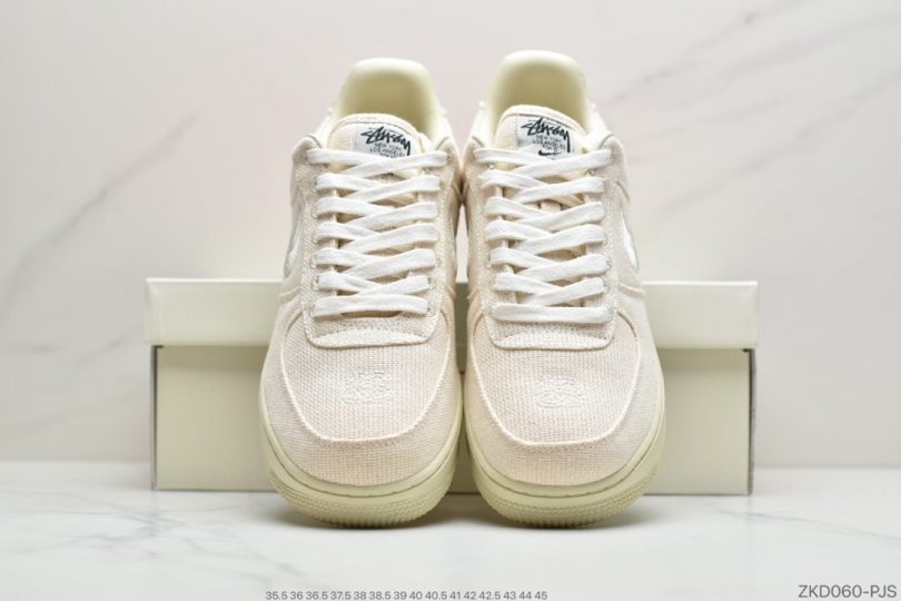 运动板鞋, 板鞋, Swoosh, Stussy, Nike Air, EVA, Black Cool, Black - Stussy斯图西 x Nike Air Force 1 '07 Low"Black Cool"空军低帮经典百搭休闲运动板鞋