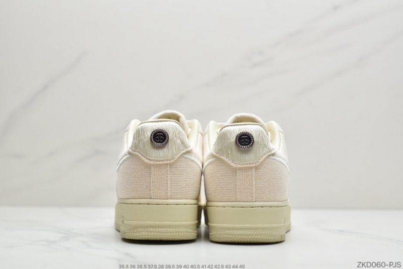 运动板鞋, 板鞋, Swoosh, Stussy, Nike Air, EVA, Black Cool, Black - Stussy斯图西 x Nike Air Force 1 '07 Low"Black Cool"空军低帮经典百搭休闲运动板鞋