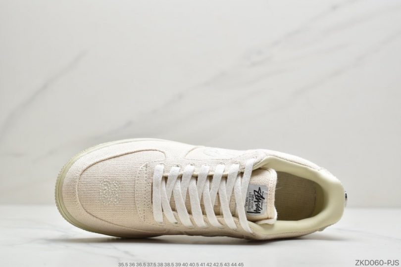 运动板鞋, 板鞋, Swoosh, Stussy, Nike Air, EVA, Black Cool, Black - Stussy斯图西 x Nike Air Force 1 '07 Low"Black Cool"空军低帮经典百搭休闲运动板鞋