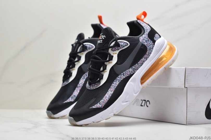 跑鞋, React, Nike Air Max 270, Nike Air Max, Nike Air, Max 270, Air Max 270 React, Air Max - 耐克Nike Air Max 270 React SE"Light Orewood Brown"270瑞亚赛车系列后半掌气垫百搭运动慢跑鞋ID：JKD048-PJS