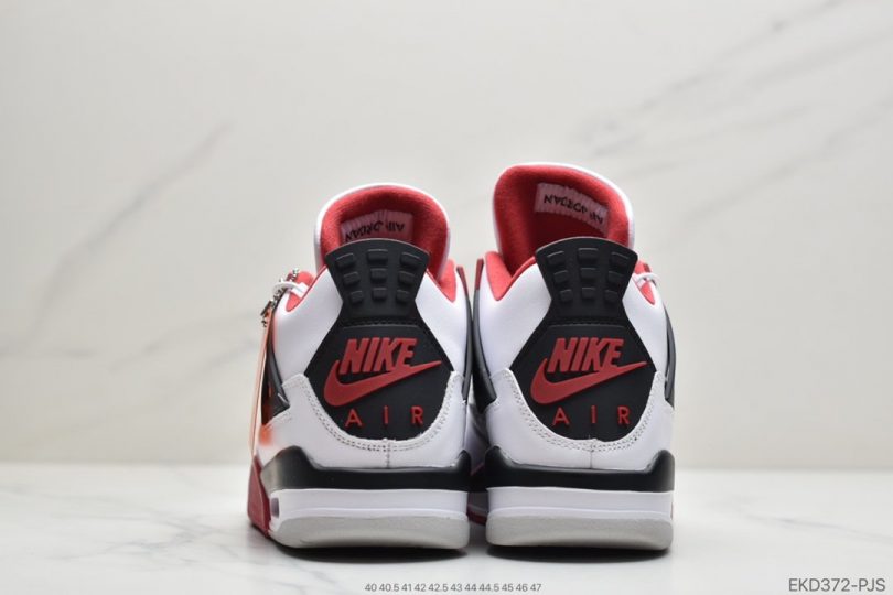 Jordan, Fire Red, Air Jordan 4, Air Jordan - 乔丹 Air Jordan 4 “Fire Red” AJ4代 火焰红 元年版本篮球鞋EKD372-PJS