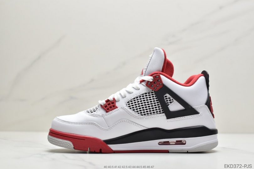 Jordan, Fire Red, Air Jordan 4, Air Jordan - 乔丹 Air Jordan 4 “Fire Red” AJ4代 火焰红 元年版本篮球鞋EKD372-PJS