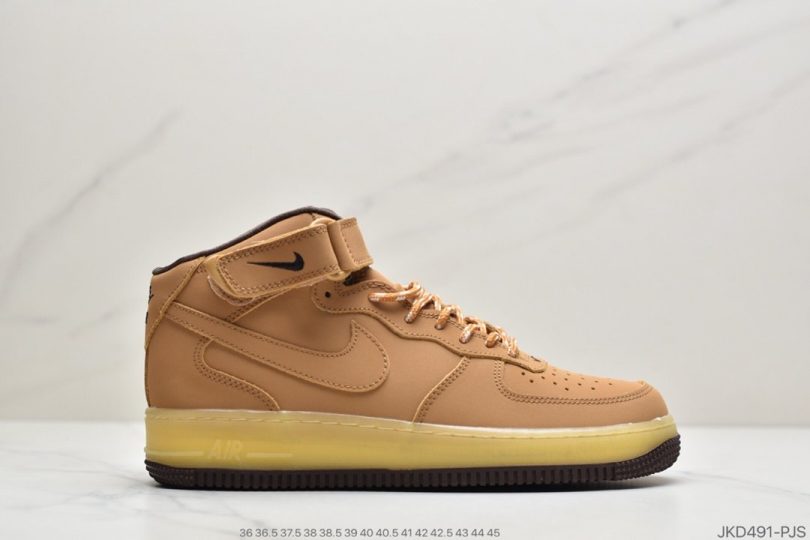 高帮, 运动板鞋, 空军一号, 板鞋, LV8, HIGH, FORCE 1, Air Force 1 - 耐克NK Air Force 1 High '07 LV8"Wheat / Flax"空军一号经典高帮皮革皮百搭休闲运动板鞋