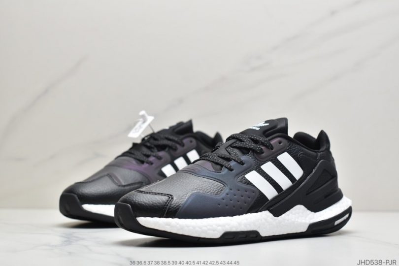 运动跑鞋, 跑鞋, Originals, Boost 2020, Boost, Adidas - 阿迪达斯adidas三叶草 Originals 2020 Day Jogger Boost 2020版慢跑者系列皮面高弹复古休闲运动跑鞋