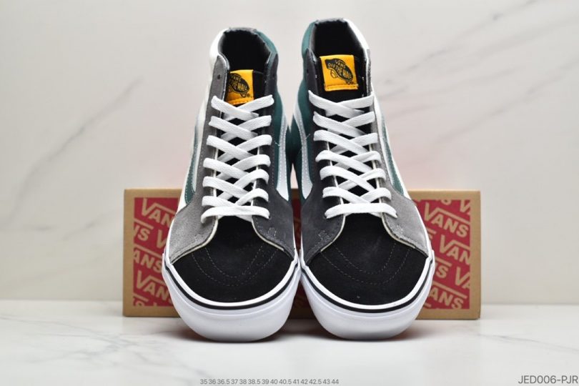 高帮, 板鞋, Vans SK8-Hi, Vans - 万斯Vans SK8-Hi 秋冬新款 拼接撞色 高帮职业滑板鞋ID:JED006-PJR