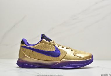 NIKE耐克 科比5代篮球鞋系列 科比5篮球鞋 卡其紫 Zoom Kobe V Protro 科比5 “世锦赛”ID:ZKD310-PJR