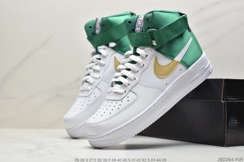 高帮, 空军一号, 板鞋, Nike Air Force 1, Nike Air, NIKE, LV8, Air Force 1 - 耐克Nike Air Force 1 High '07 LV8 NBA'White/Celtics Green'空军一号经典高帮百搭休闲运动板鞋