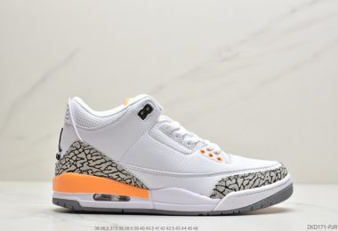 Air Jordan 3 WMNS “Laser Orange” 黄水泥 白橙 AJ3 乔丹3代 aj3 乔3 激光橙 乔丹篮球鞋系列ID：ZKD171-PJR