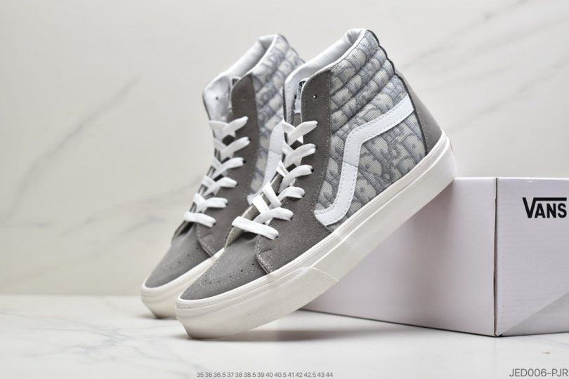 高帮, 迪奥联名, 联名, Vans SK8-Hi, Vans, Dior - Dior x Vans SK8-Hi 迪奥联名 高帮来袭 高级灰色刺绣CD重影 惊艳来袭 Dior近期联名不断