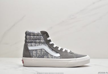 Dior x Vans SK8-Hi 迪奥联名 高帮来袭 高级灰色刺绣CD重影 惊艳来袭 Dior近期联名不断