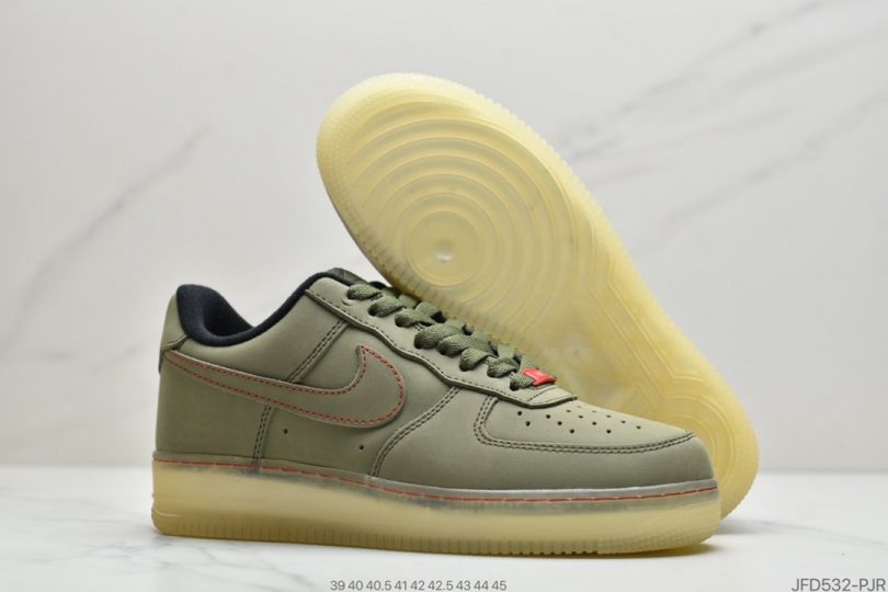 运动板鞋, 板鞋, Nike Air Force 1, Nike Air, NIKE, FORCE 1, Air Force 1 - 耐克 Nike Air Force 1 07 WB "军绿" 经典百搭休闲运动板鞋ID:JFD532-PJR