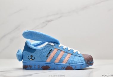 Melting Sadness✖阿迪达斯adidas originals Superstar Karoro 蓝兔子贝壳头板鞋ID:JFD103-PJR