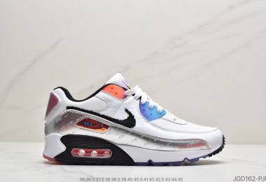 耐克Nike Air Max 90″Have A Good Game“白银LOL电玩像钩素子””复古气垫搭百休闲运动慢跑鞋ID：JGD162-PJR