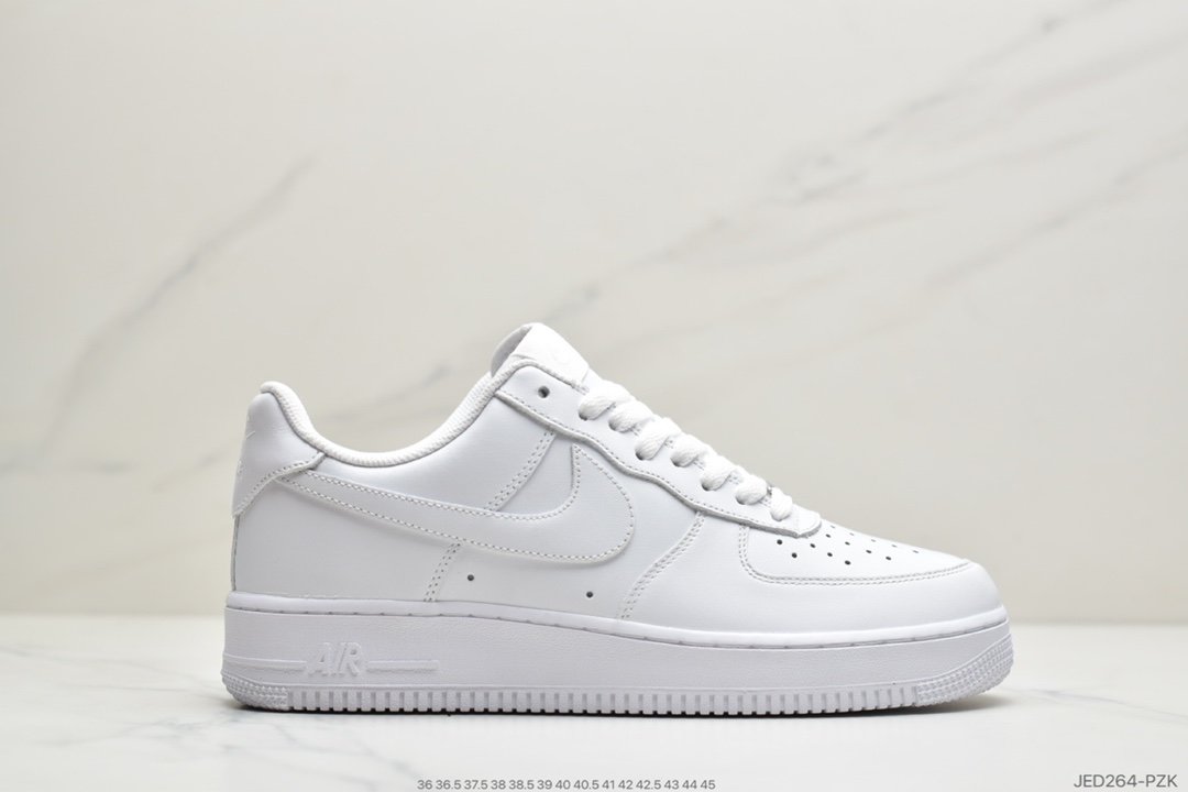 外贸出口订单 纯原好货 Air Force 1 Hi ’07 空军一号经典低帮全白