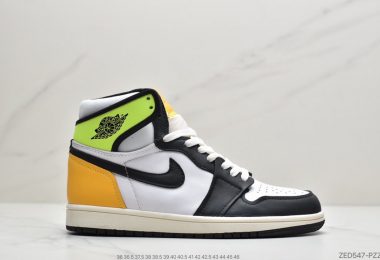 乔丹Air Jordan 1 High OG “Volt Gold”荧光黄黑脚趾 AJ1中帮篮球鞋