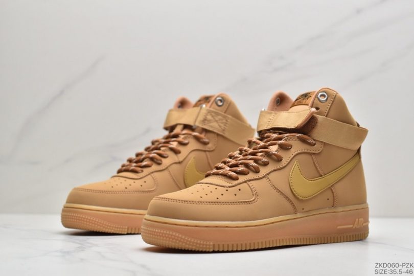 高帮, 运动板鞋, 空军一号, Swoosh, Nike Air Force 1, Nike Air, LV8, AF1 - 耐克Nike Air Force 1 High '07 LV8"Wheat / Flax"空军一号经典高帮皮革皮百搭休闲运动板鞋