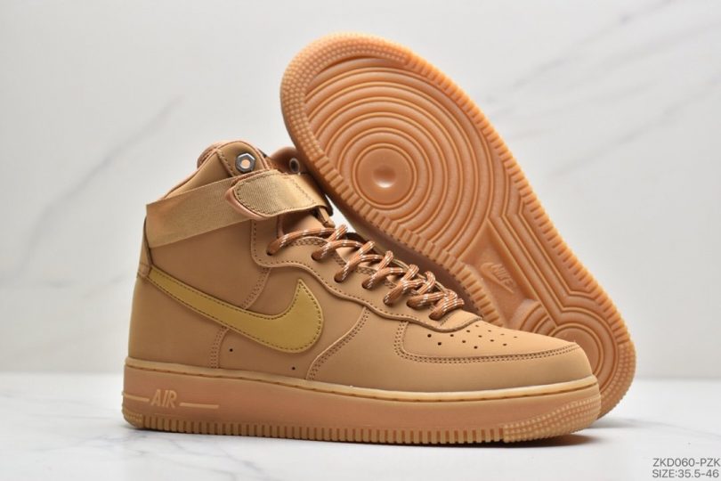 高帮, 运动板鞋, 空军一号, Swoosh, Nike Air Force 1, Nike Air, LV8, AF1 - 耐克Nike Air Force 1 High '07 LV8"Wheat / Flax"空军一号经典高帮皮革皮百搭休闲运动板鞋