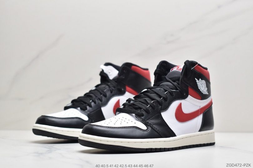 红钩黑脚趾, 篮球鞋, Jordan, Gym Red, Black, Air Jordan 1, Air Jordan