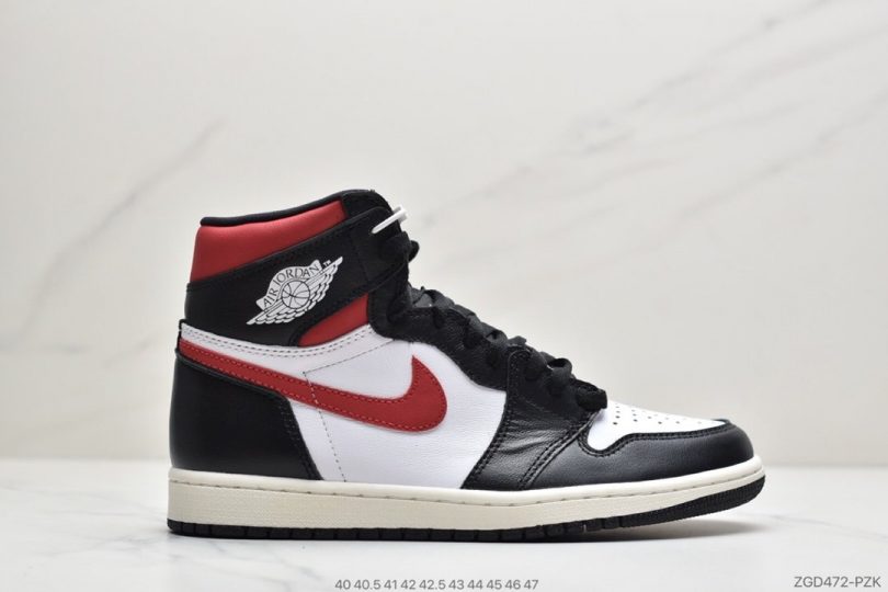 红钩黑脚趾, 篮球鞋, Jordan, Gym Red, Black, Air Jordan 1, Air Jordan - Air Jordan 1 Retro "Black Gym Red"红钩黑脚趾2019款 中帮篮球鞋