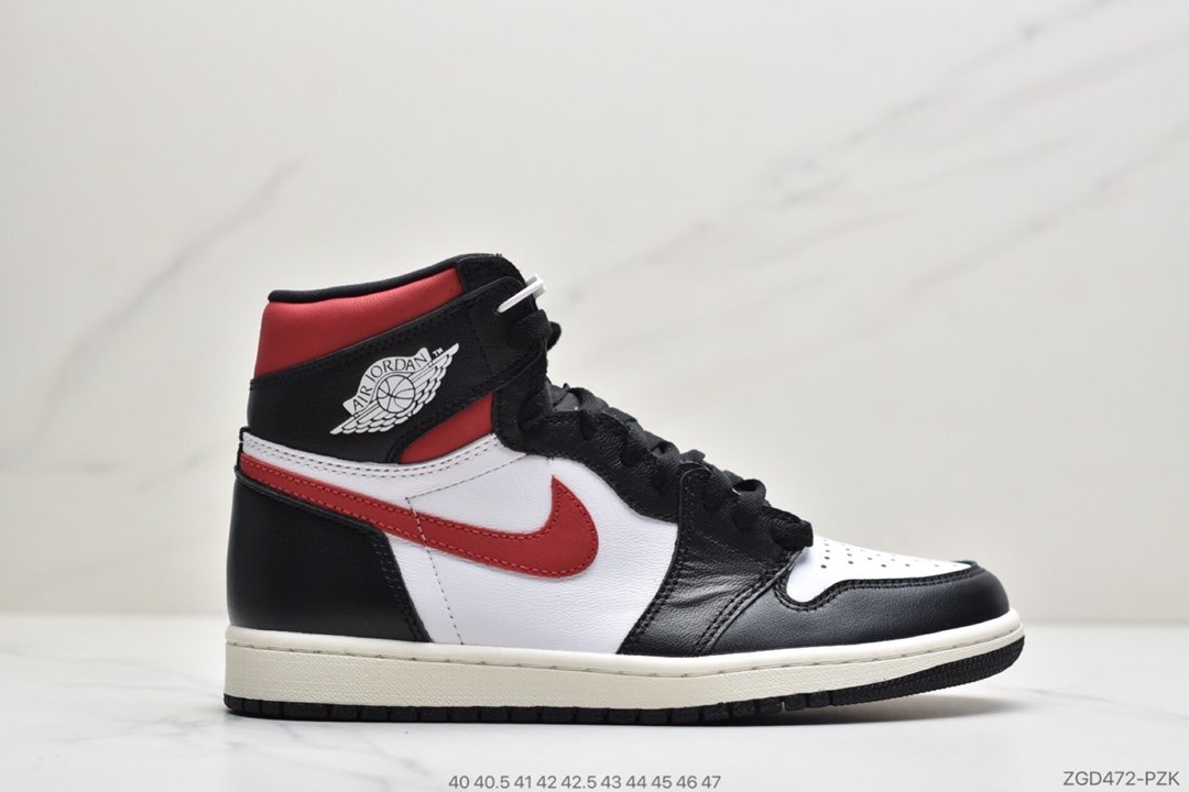 Air Jordan 1 Retro “Black Gym Red”红钩黑脚趾2019款 中帮篮球鞋