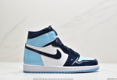 Air Jordan 1 Retro High Og 乔1 北卡蓝漆皮 AJ1高帮篮球鞋