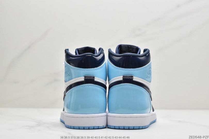 高帮篮球鞋, 高帮, 篮球鞋, 北卡蓝, Jordan, Aj1, Air Jordan 1, Air Jordan - Air Jordan 1 Retro High Og 乔1 北卡蓝漆皮 AJ1高帮篮球鞋