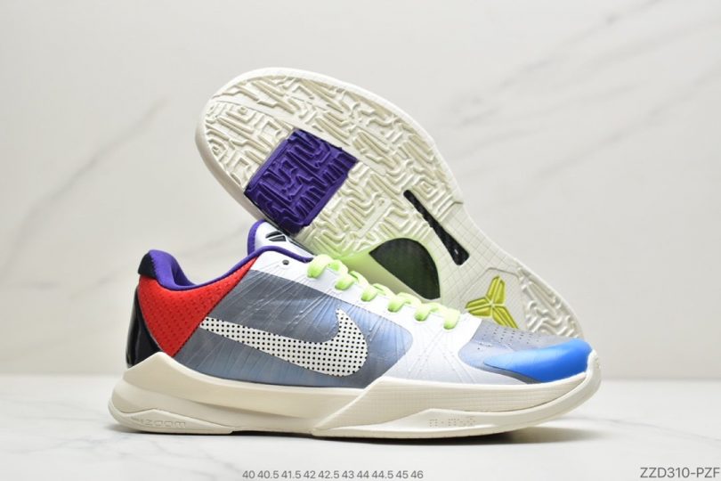 篮球鞋, 科比5, Zoom, Kobe 5, Kobe - 耐克 Nike Zoom Kobe 5科比5塔克 白灰绿篮球鞋