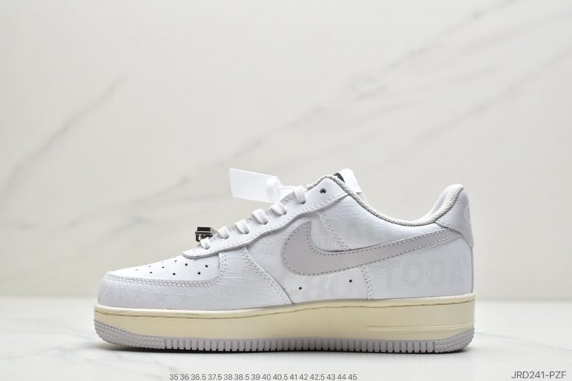 空军一号, Premium, Nike Air Force 1, Nike Air, NIKE, FORCE 1, Air Force 1, 3M反光 - 耐克Nike Air Force 1 '07 Premium "Toll Free"白灰 空军一号板鞋