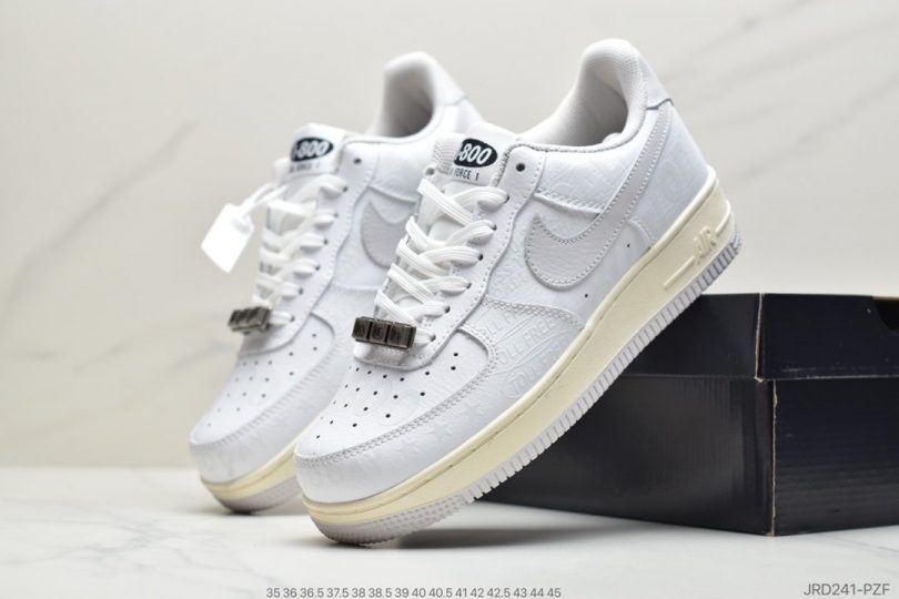 空军一号, Premium, Nike Air Force 1, Nike Air, NIKE, FORCE 1, Air Force 1, 3M反光 - 耐克Nike Air Force 1 '07 Premium "Toll Free"白灰 空军一号板鞋