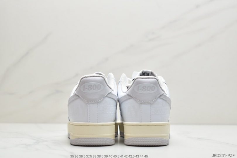 空军一号, Premium, Nike Air Force 1, Nike Air, NIKE, FORCE 1, Air Force 1, 3M反光 - 耐克Nike Air Force 1 '07 Premium "Toll Free"白灰 空军一号板鞋