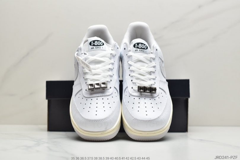 空军一号, Premium, Nike Air Force 1, Nike Air, NIKE, FORCE 1, Air Force 1, 3M反光 - 耐克Nike Air Force 1 '07 Premium "Toll Free"白灰 空军一号板鞋