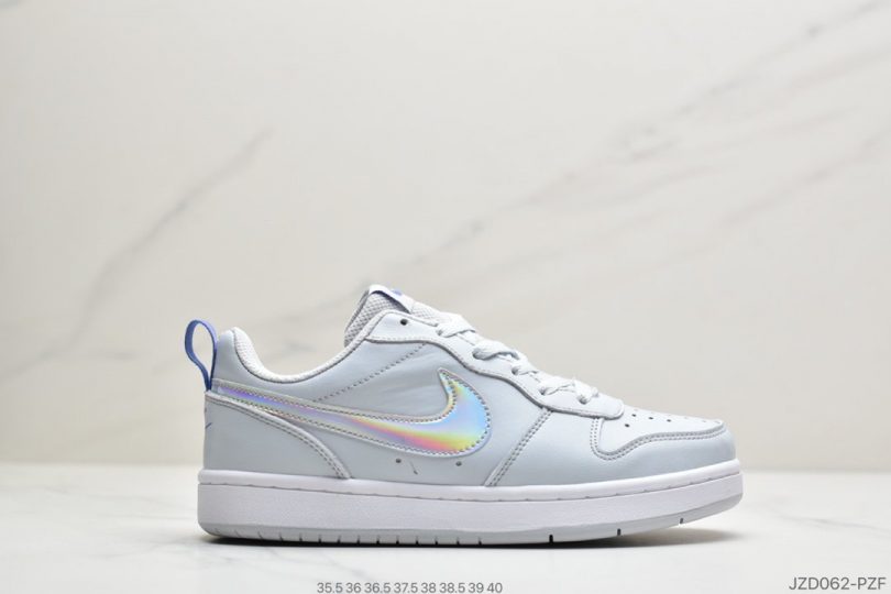 板鞋, NIKE, Court Borough Low - Nike Court Borough Low SE"White/Pink/Tie-Dye Flower"学院系列休闲运动皮革板鞋