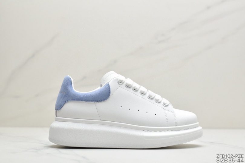 麦昆, 小白鞋, 女鞋, McQueen, Alexander McQueen - 意大利高奢品牌Alexander McQueen亚历山大·麦昆 Sole Leather Sneakers低帮时装厚底休闲运动小白鞋