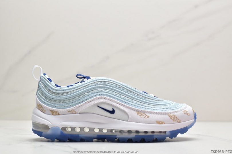 运动鞋, 休闲运动鞋, Air Max 97, Air Max - 耐克 Air Max 97 美国公开赛 'Wing it' 蓝色高尔夫鞋休闲运动鞋