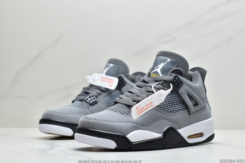 篮球鞋, Jordan, Cool Grey, Air Jordan 4, Air Jordan - 乔丹 Air Jordan 4 RrtroCool Grey 灰老鼠篮球鞋ID:EGD264-PZG