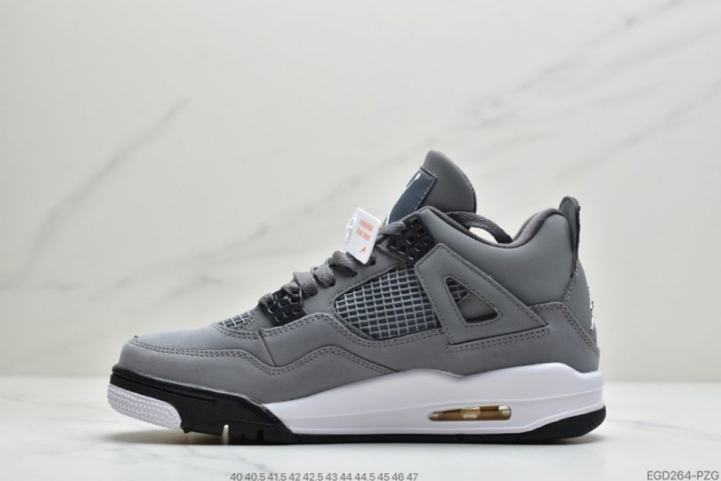 篮球鞋, Jordan, Cool Grey, Air Jordan 4, Air Jordan - 乔丹 Air Jordan 4 RrtroCool Grey 灰老鼠篮球鞋ID:EGD264-PZG